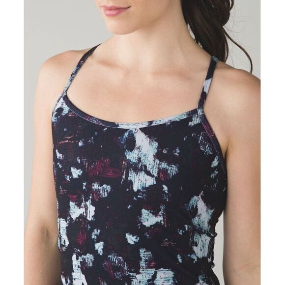 Lululemon Power‎ Y Tank *Luon Static Blossom Multi 4 - Picture 3 of 13